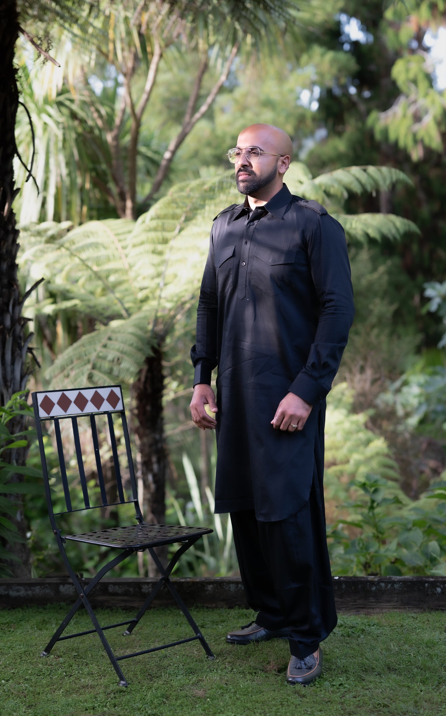 Black Pathani Suit